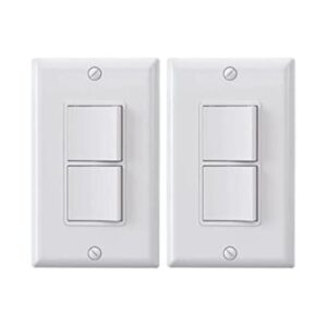 ELEGRP Decorator Interruptor de luz basculante doble_1