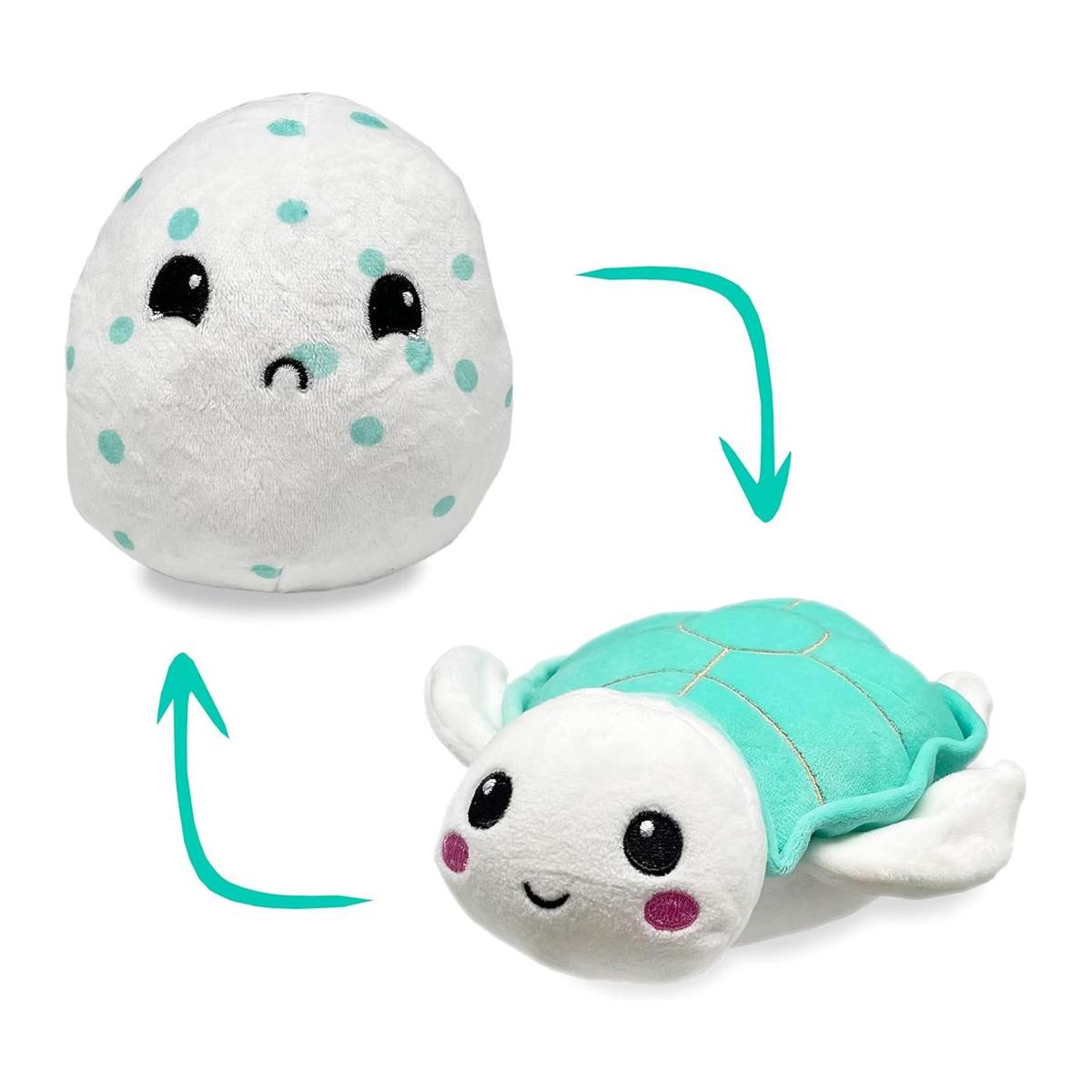 Hatchkinz Peluche reversible de tortuga marina a huevo