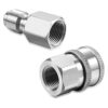 Hotop Juego de 2 adaptadores NPT de acero inoxidable macho_4