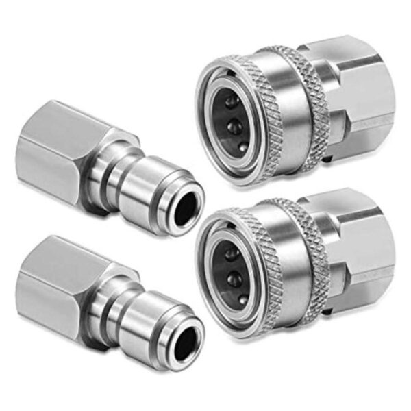 Hotop Juego de 2 adaptadores NPT de acero inoxidable macho_1