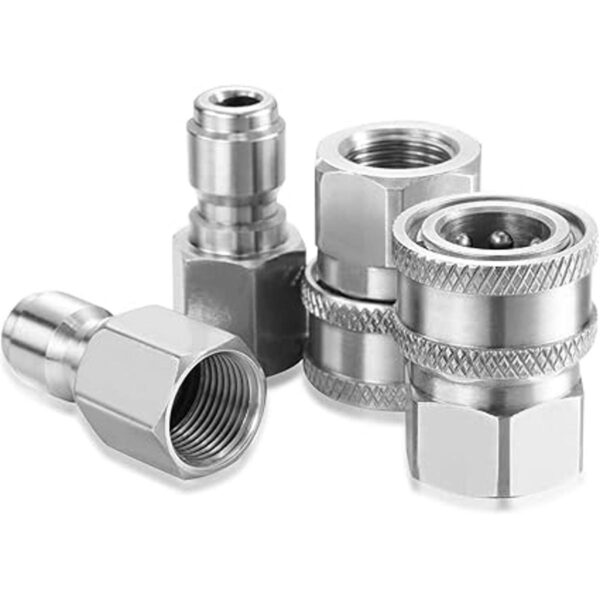 Hotop Juego de 2 adaptadores NPT de acero inoxidable macho_5