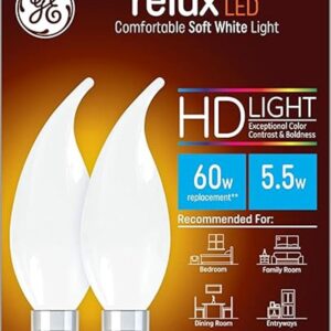 GE Relax Bombillas decorativas LED de 5.5 W equivalente_1