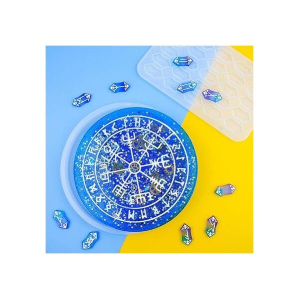 NiArt Rune Divination Juego de moldes de resina epoxi