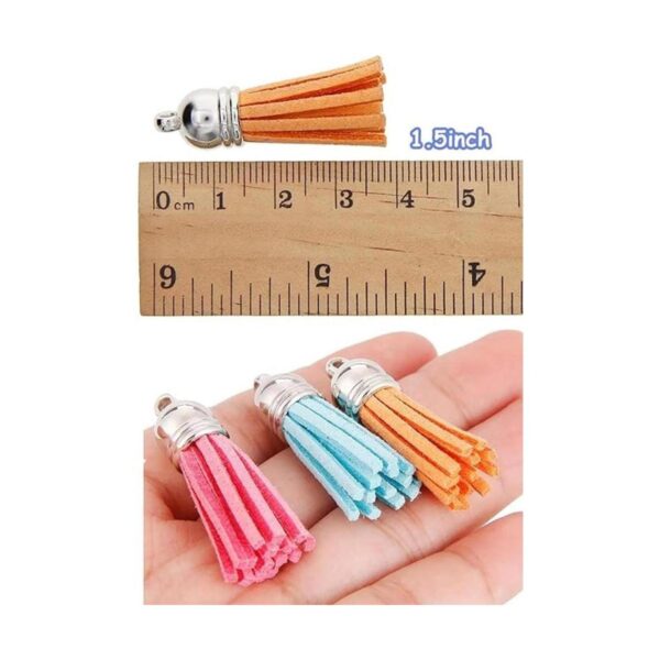 MSCFTFB Kit de 100 mini borlas de gamuza sintética de 1.5
