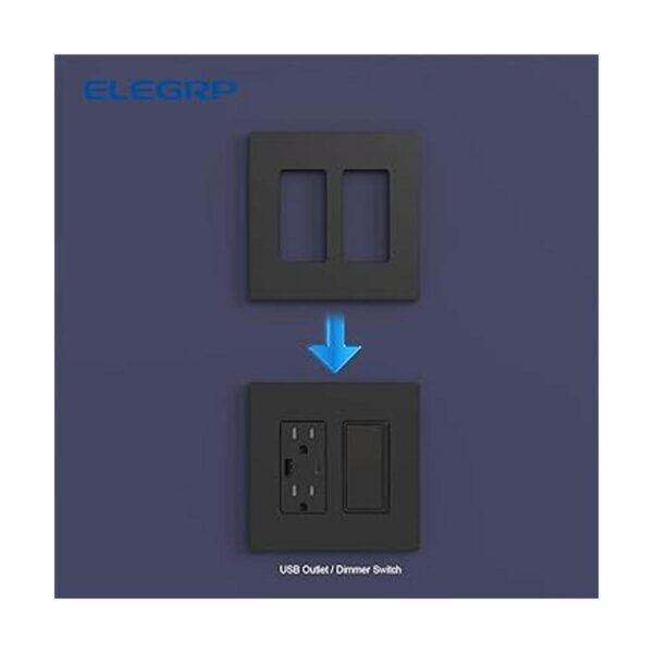 ELEGRP Placas de pared decorativas sin tornillos de 2_5