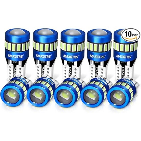 MAXGTRS 194 bombillas LED azul hielo 168 2825 W5W T10_1