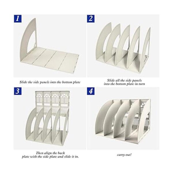 Marte Vanci Magazine File Holder Desktop Book Organizer