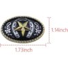 Mingchen Metal Craft Stars Floret Badge decorativo hebilla_2