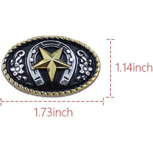 Mingchen Metal Craft Stars Floret Badge decorativo hebilla_2