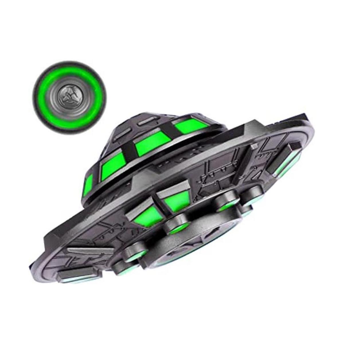 Cool UFO Fidget Spinner de metal que brilla en la
