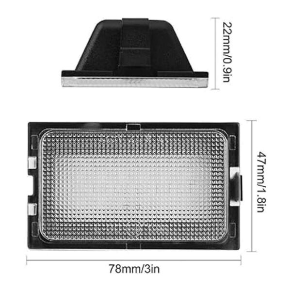 Luz LED para matrícula de matrícula 18SMD 6500K Super_4