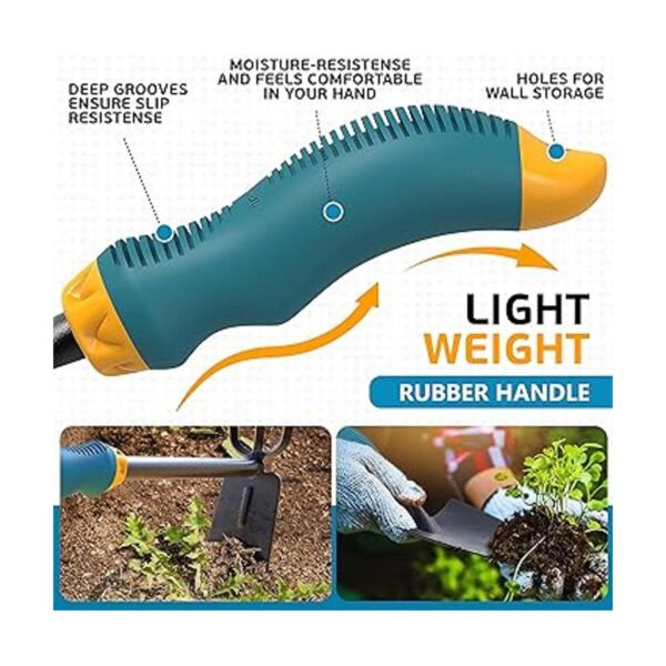 Juego de herramientas de jardinería de acero aleado juego