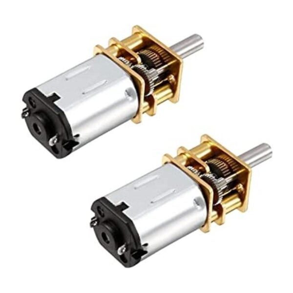 Hxchen 2 piezas DC 12 V 200 RPM N20 Torque Geared Caja de