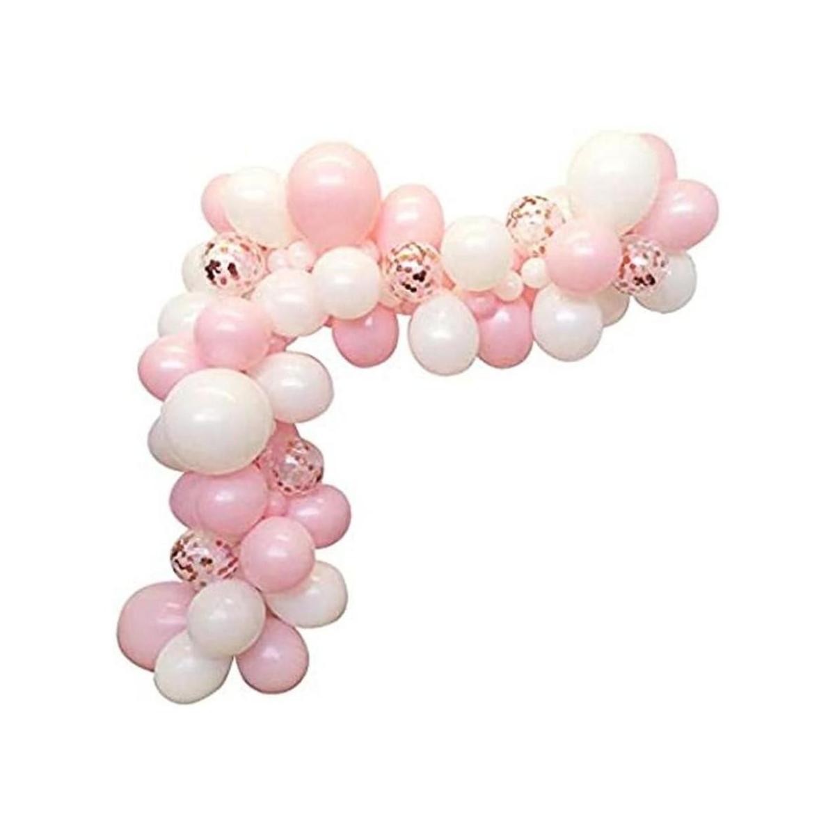 Guirnalda de globos de confeti de 100 piezas con globos