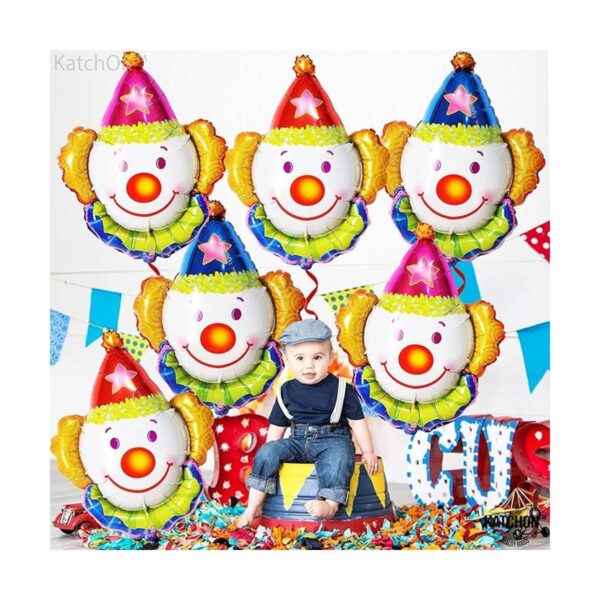 Juego de 6 globos gigantes de payaso de 32 pulgadas