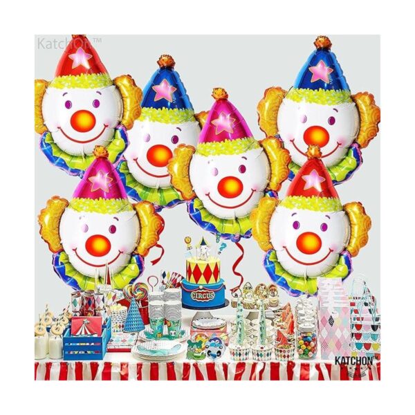 Juego de 6 globos gigantes de payaso de 32 pulgadas