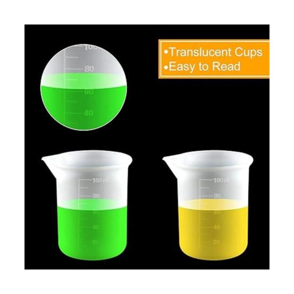 Coopay 16 tazas medidoras de silicona de 3.4 fl oz para