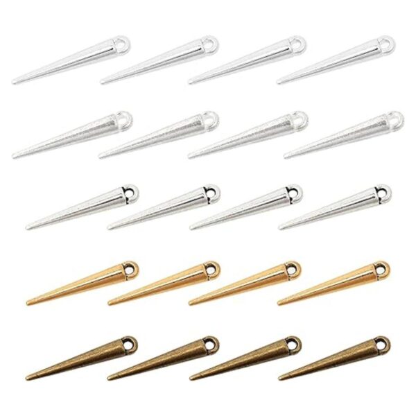 NBEADS 100 piezas 5 colores Spike Beads Colgantes estilo