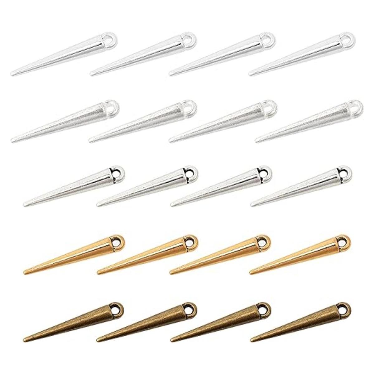 NBEADS 100 piezas 5 colores Spike Beads Colgantes estilo