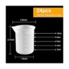 Coopay 16 tazas medidoras de silicona de 3.4 fl oz para