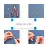 NBEADS 100 piezas 5 colores Spike Beads Colgantes estilo