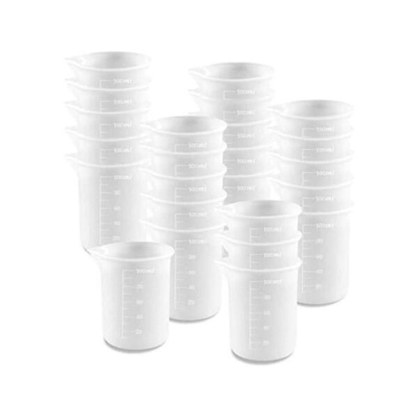 Coopay 16 tazas medidoras de silicona de 3.4 fl oz para