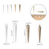 NBEADS 100 piezas 5 colores Spike Beads Colgantes estilo
