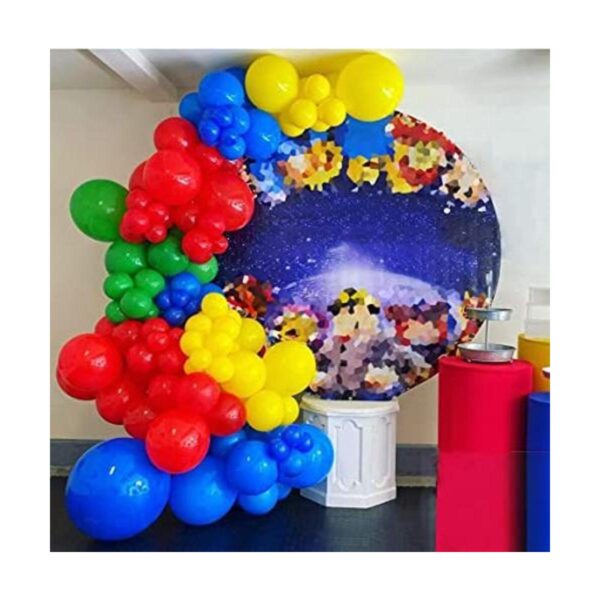 Kit de arco de guirnalda de globos rojo azul amarillo_1