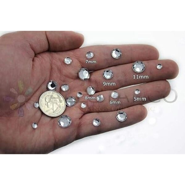 Diamantes de imitación acrílicos autoadhesivos SS40 de_2