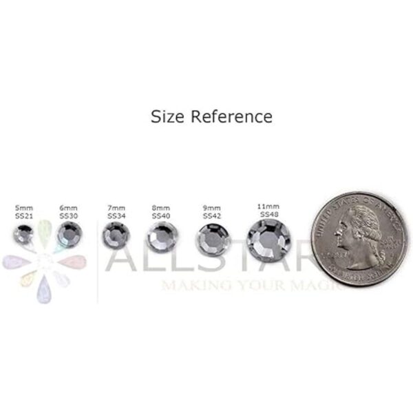 Diamantes de imitación acrílicos autoadhesivos SS40 de_3