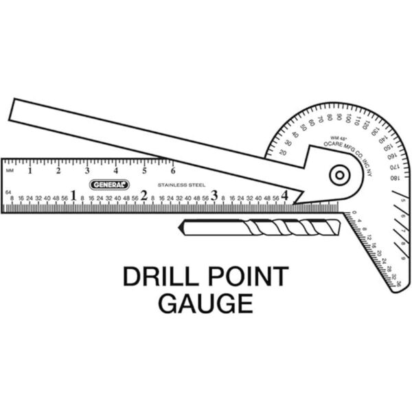 General Tools Regla y calibre multiusos 6 en 1 de