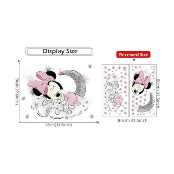 Mickey Minnie Mouse Adhesivo de pared grande para la_2