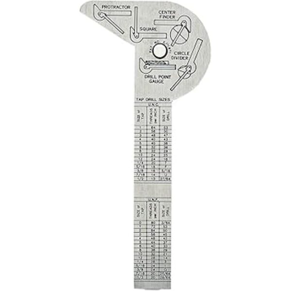 General Tools Regla y calibre multiusos 6 en 1 de