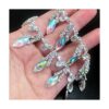 Fbshicung 1 yarda AB resina cristal apliques rhinestone_1