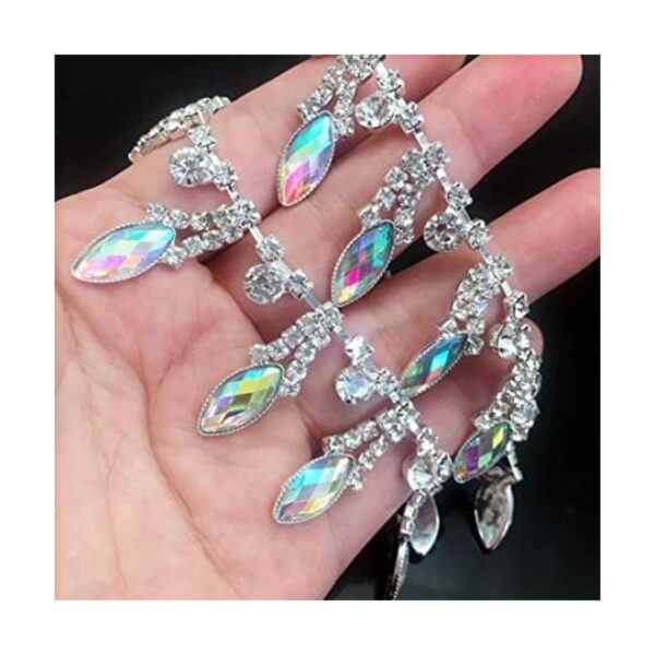 Fbshicung 1 yarda AB resina cristal apliques rhinestone_1