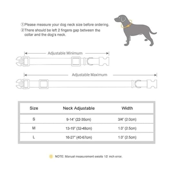 PET ARTIST Collar para perro con cuero suave y nailon_3