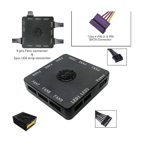 Controlador de sincronización LED con ventilador RGB DS_3