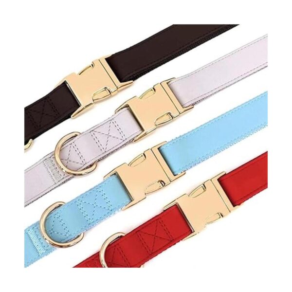 PET ARTIST Collar para perro con cuero suave y nailon_4