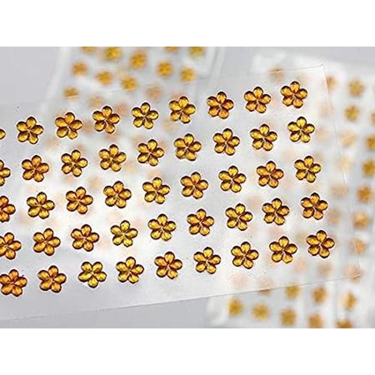KraftGenius Allstarco 6mm Amber LQ32 Flower Self Adhesive