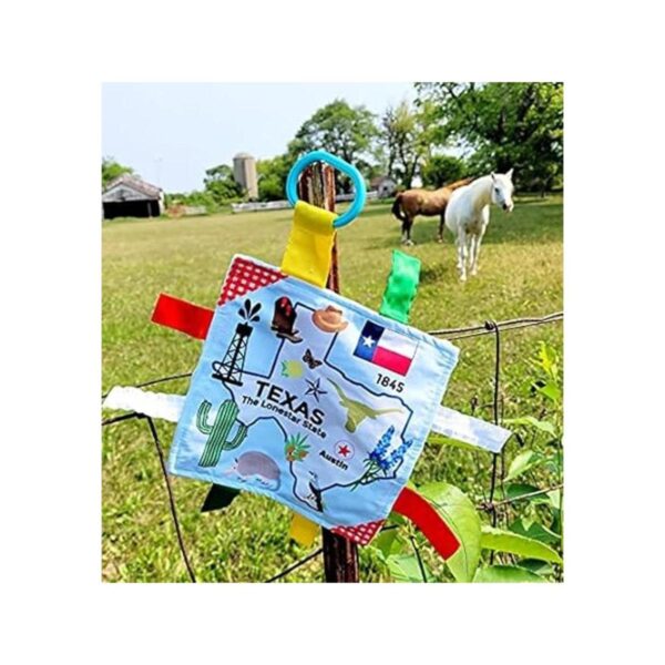 Texas Baby Paper Tag Toy Crinkle Me Lovey para el tiempo_4