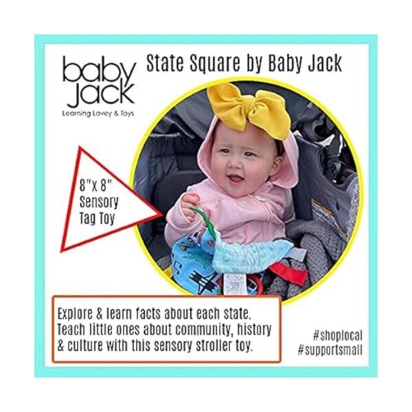 Texas Baby Paper Tag Toy Crinkle Me Lovey para el tiempo_5