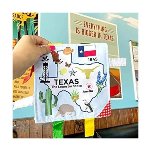 Texas Baby Paper Tag Toy Crinkle Me Lovey para el tiempo_2
