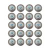 Duolai 20pcs Hebilla Imitación Azul Turquesa Flor_1