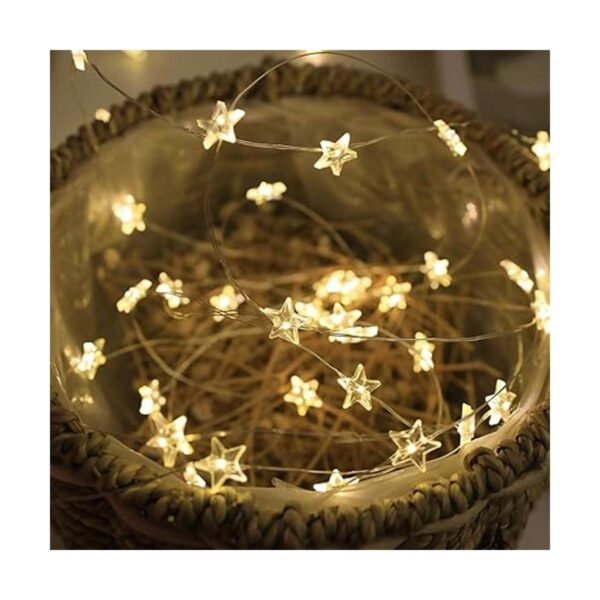 Guirnalda de luces de estrella de 40 luces LED decorativas