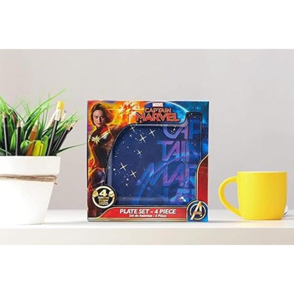 Marvels Captain Marvel Celestial Goose Juego de platos