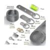 Kit de 100 piezas de alambre para colgar en forma de D