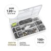 Kit de 100 piezas de alambre para colgar en forma de D