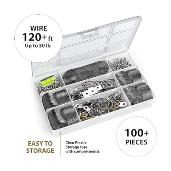 Kit de 100 piezas de alambre para colgar en forma de D
