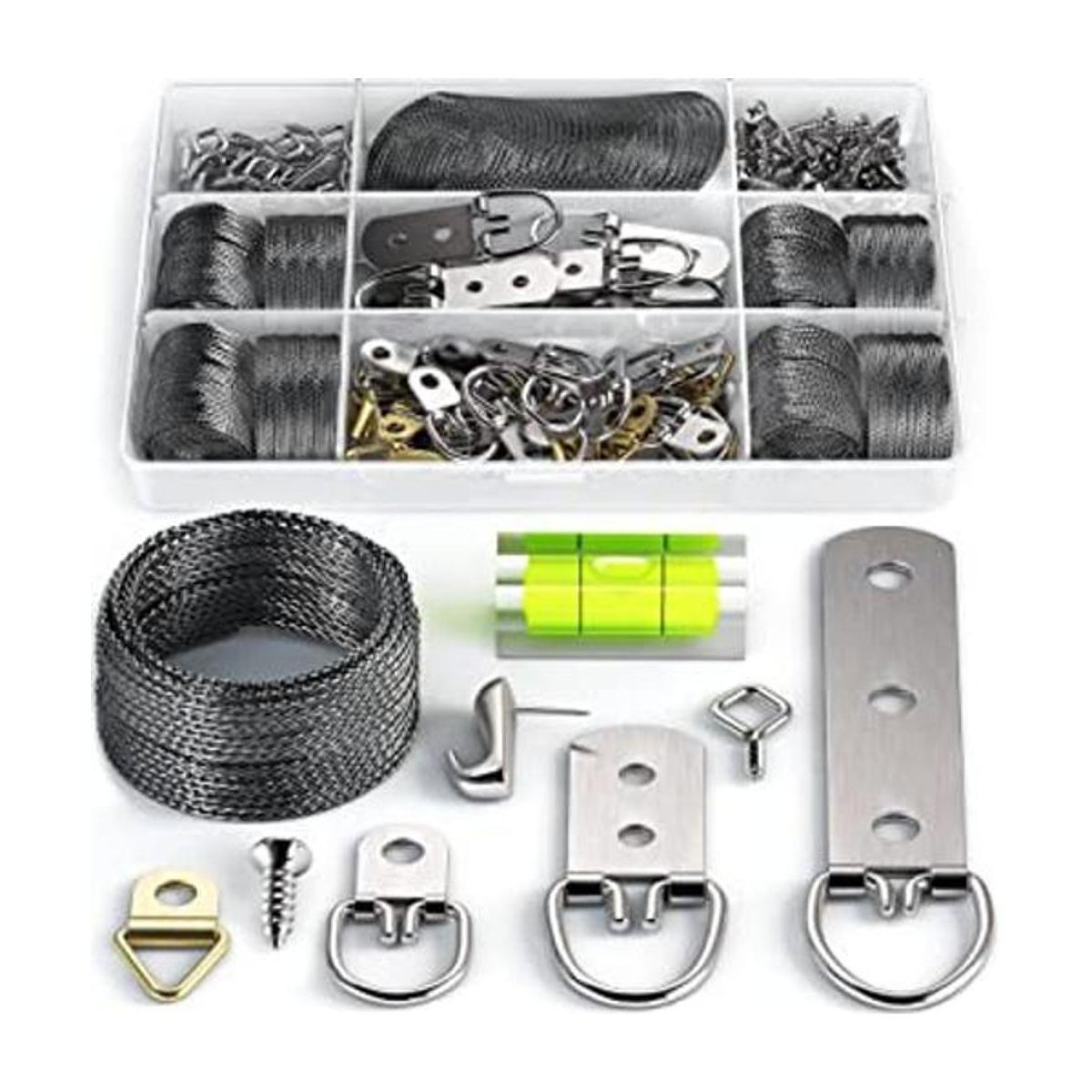 Kit de 100 piezas de alambre para colgar en forma de D