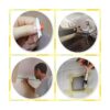 Cinta adhesiva de papel negro para pintar dibujar hacer